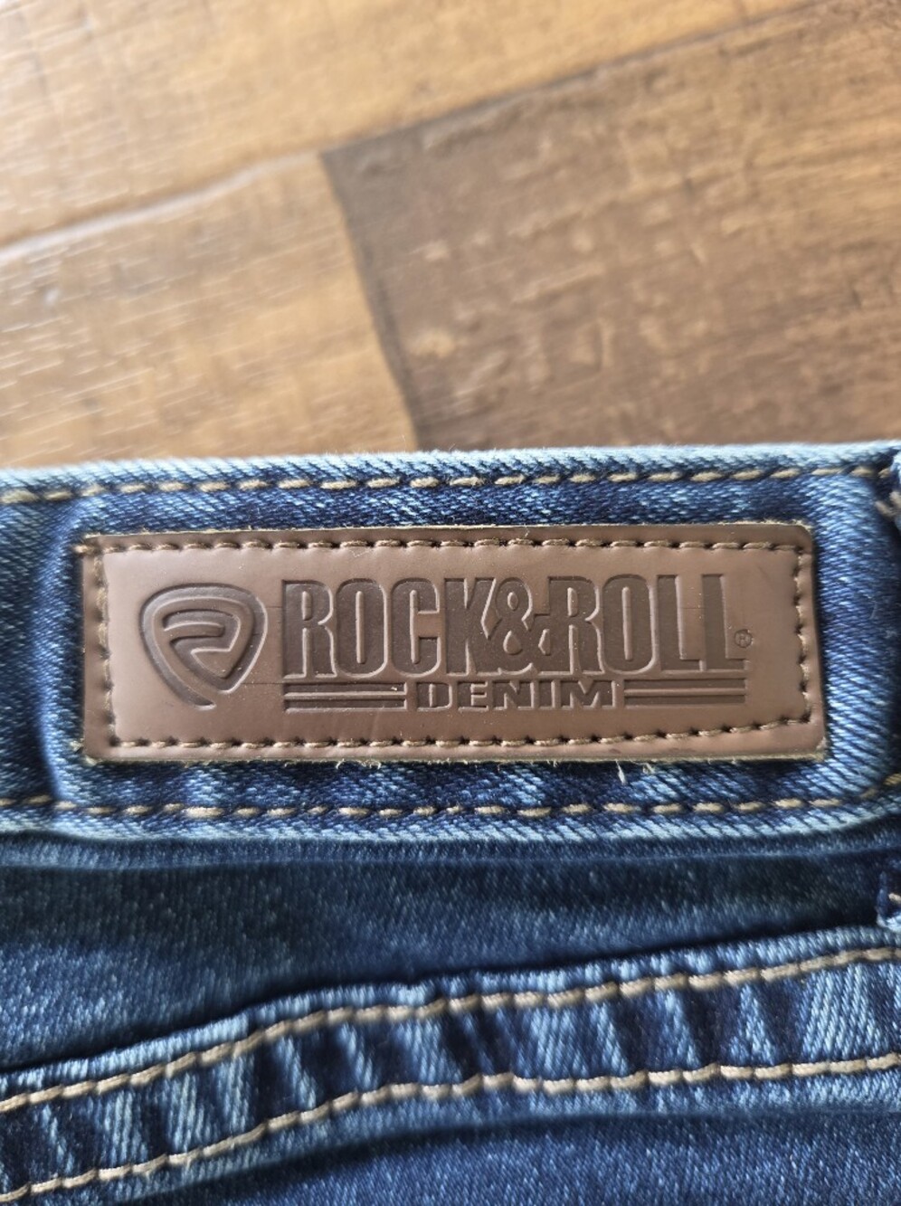 Girls Rock And Roll Denium Dark Blue Sailor Button Flared Jeans. Sz 14 - Picture 9 of 9